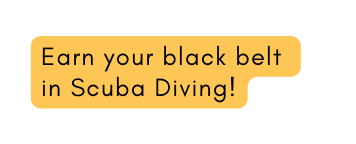 Earn your black belt in Scuba Diving