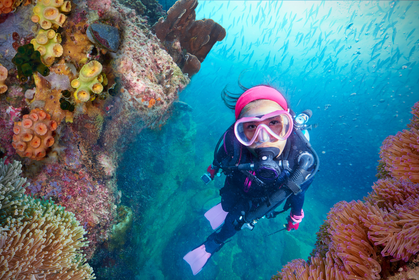 Young Woman Scuba Diver